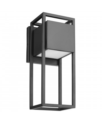 Nuvo Lighting 62/1654 Supreme 18W LED Medium Wall Lantern Matte Black