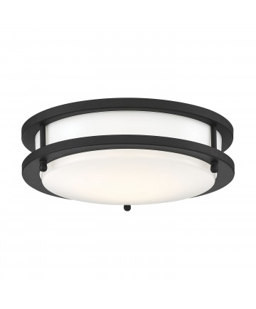 Nuvo Lighting 62/1735 Glamour LED 10 inch Flush Mount Fixture Black