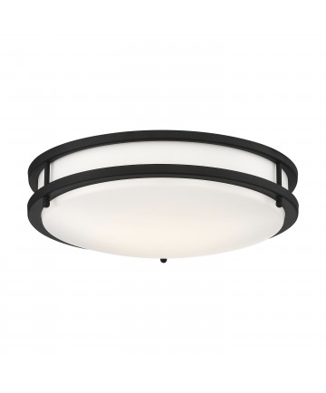 Nuvo Lighting 62/1736 Glamour LED 13 inch Flush Mount Fixture Black