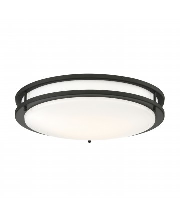 Nuvo Lighting 62/1737 Glamour LED 17 inch Flush Mount Fixture Black