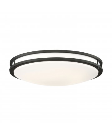 Nuvo Lighting 62/1738 Glamour LED 24 inch Flush Mount Fixture Black