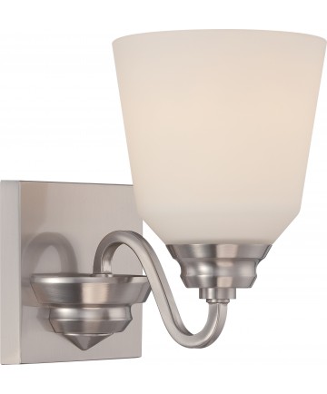 Nuvo Lighting 62/366 Calvin 1 Light Vanity Fixture with Satin White