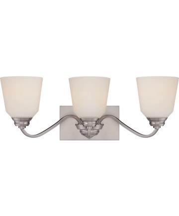 Nuvo Lighting 62/368 Calvin 3 Light Vanity Fixture with Satin White