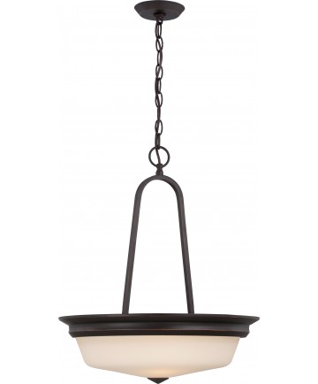 Nuvo Lighting 62/375 Calvin 3 Light Pendant with Satin White Glass LED