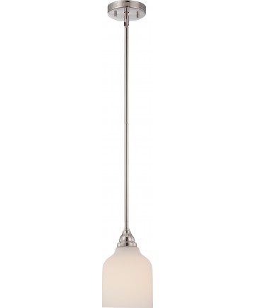 Nuvo Lighting 62/382 Kirk 1 Light Mini Pendant with Etched Opal Glass