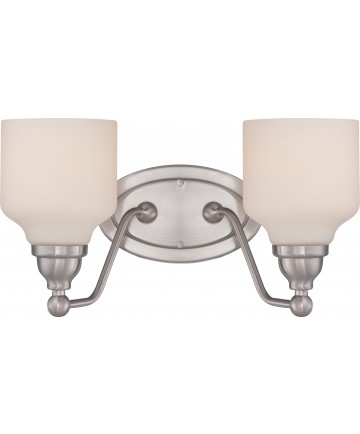 Nuvo Lighting 62/387 Kirk 2 Light Vanity Fixture with Satin White