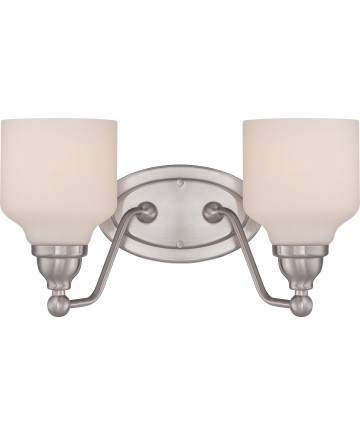 Nuvo Lighting 62/387 Kirk 2 Light Vanity Fixture with Satin White