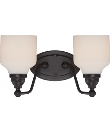 Nuvo Lighting 62/397 Kirk 2 Light Vanity Fixture with Satin White