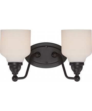 Nuvo Lighting 62/397 Kirk 2 Light Vanity Fixture with Satin White