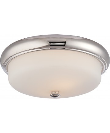 Nuvo Lighting 62/403 Dylan 2 Light Flush Fixture with Etched Opal