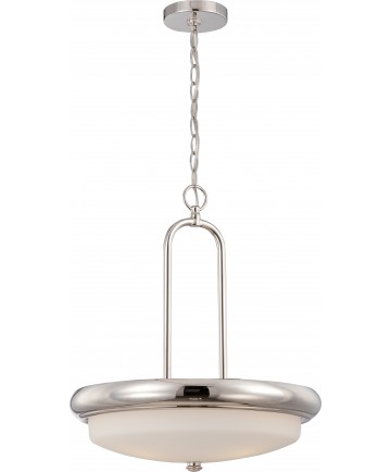 Nuvo Lighting 62/405 Dylan 3 Light Pendant with Etched Opal Glass LED