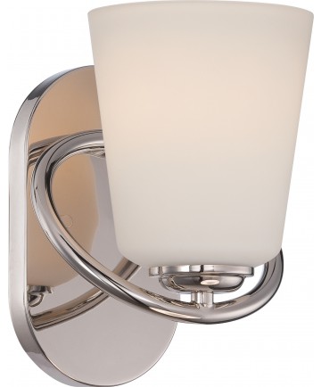 Nuvo Lighting 62/406 Dylan 1 Light Vanity Fixture with Satin White