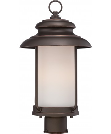 Nuvo Lighting 62/634 Bethany LED Outdoor Post with Satin White Glass