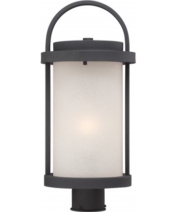 Nuvo Lighting 62/654 Willis LED Outdoor Post with Antique White Glass