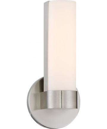 Nuvo Lighting 62/731 Bond Single 9-1/2" LED Vanity with White Acrylic