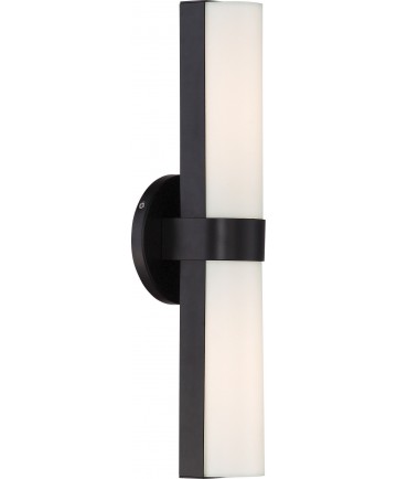 Nuvo Lighting 62/742 Bond Double 17-1/2" LED Vanity with White Acrylic