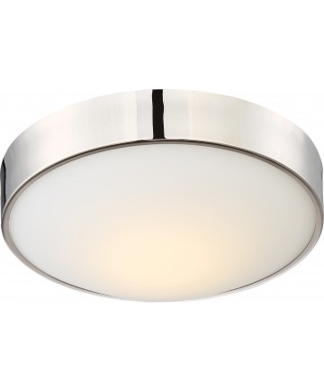 Nuvo Lighting 62/774 Perk 13" LED Flush with White Glass