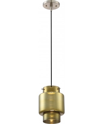 Nuvo Lighting 62/879 Del LED Mini Pendant with Antiqued Glass