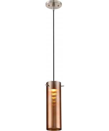 Nuvo Lighting 62/955 Pulse LED Mini Pendant with Copper Glass