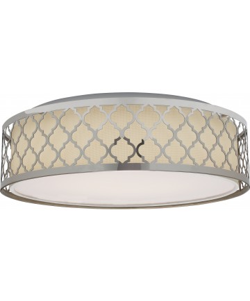 Nuvo Lighting 62/989R1 15 in. Filigree LED Decor Flush Mount Fixture