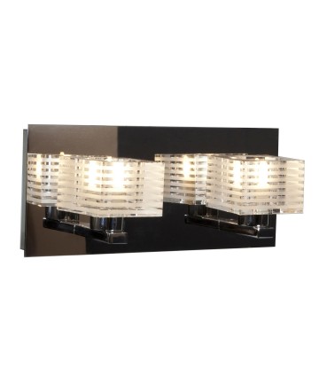 Access Lighting 62281-CH/CLFR Sophie Square Etched Crystal Vanity