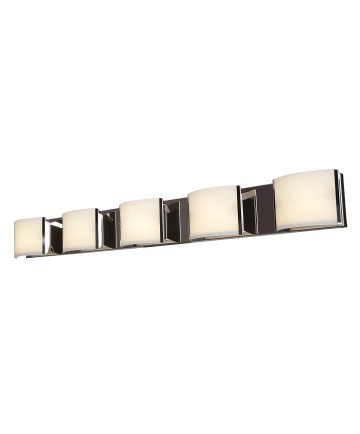 Access Lighting 62295LEDD-BS/OPL Nitro2 5-Light Dimmable LED Vanity