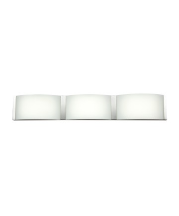 Access Lighting 62297LEDD-BS/OPL Wave 3-Light Dimmable LED Vanity