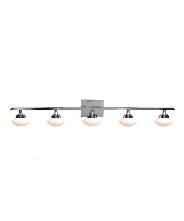 Access Lighting 62494LEDD-CH/OPL Atomiser 5-Light Dimmable LED Vanity