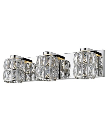 Access Lighting 62553LEDD-MSS/CCL Ice 3-Light Crystal Vanity