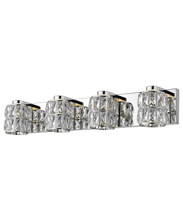 Access Lighting 62554LEDD-MSS/CCL Ice 4-Light Crystal Vanity