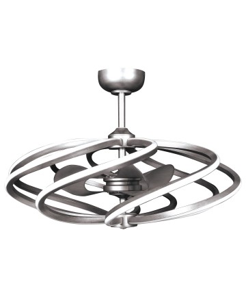 Access Lighting 63114LEDD-BS Vortex (l) 8-Light LED Pendant with Fan