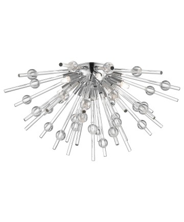 Access Lighting 63120LEDDLP-CH/CLR Burst 6 Light Flush Mount