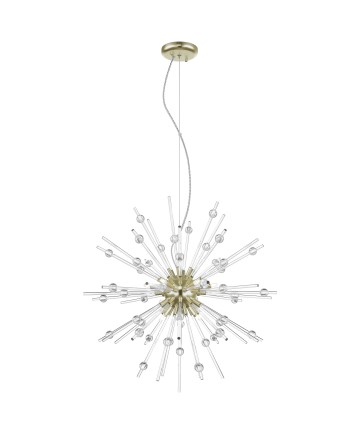 Access Lighting 63122LEDDLP-ABRZ/CLR Burst 9 Light Pendant