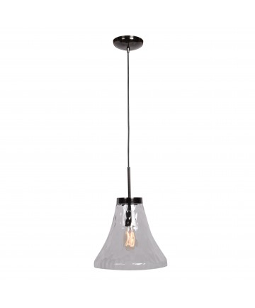 Access Lighting 63990-BCH/CLR Simplicite 1-Light Bell Glass Pendant