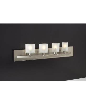 PLC Lighting 644 SN 4 Light Vanity Wyndham Collection