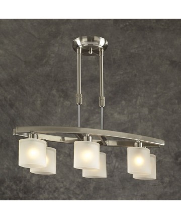 PLC Lighting 649 SN 6 Light Pendant Wyndham Collection