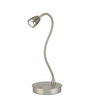 Access Lighting 72001LEDD-BS TaskWerx Flex Gooseneck LED Table Lamp