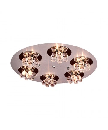 PLC Lighting 72135 AL/PC 18 Light Ceiling Light Bolero Collection