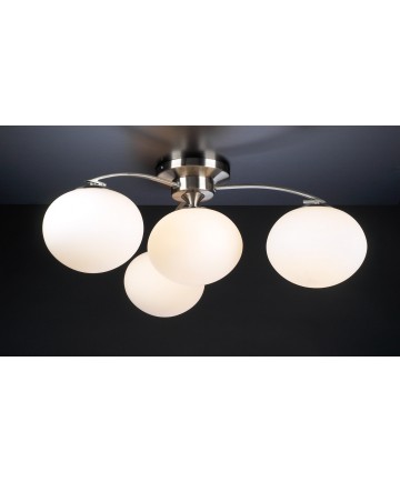 PLC Lighting 7228 SN 4 Light Ceiling Light Aosta Collection