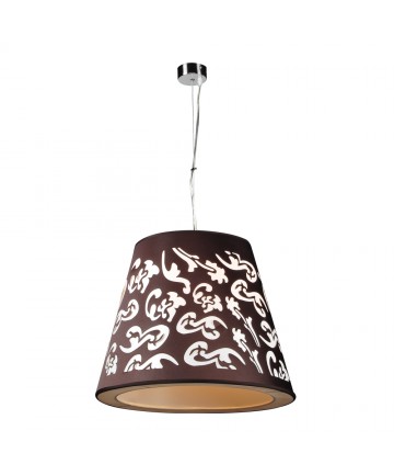 PLC Lighting 73037 BLACK 1 Light Pendant Infinity Collection/PC