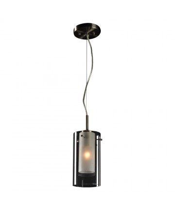 PLC Lighting 7582SN 1 Light Mini Pendant Bling Collection