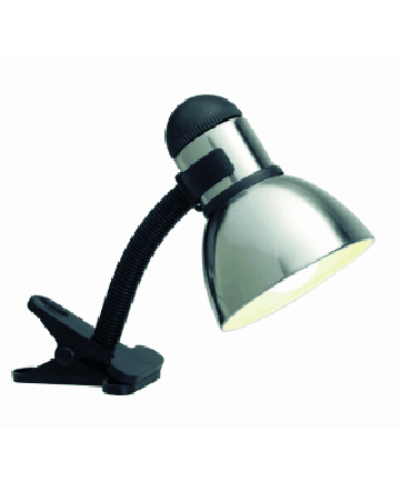 Satco 76/357 Satco 76-357 Steel/Black Clip-On Desk Lamp