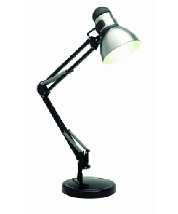 Satco 76/358 Satco 76-358 Steel/Black Swing Arm Drafting Desk Lamp