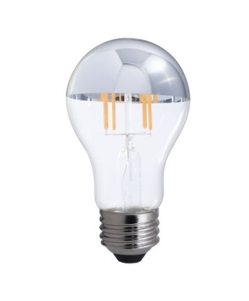  Bulbrite 776671 | 5 Watt LED Half Chrome Filament A19 Bulb, Medium