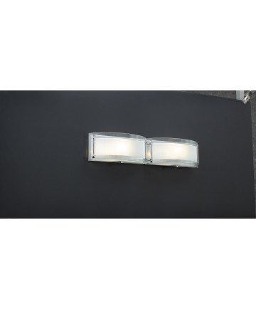 PLC Lighting 7824PC213GU24 2 Light Vanity Millennium Collection