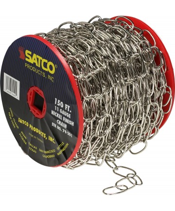 Satco 79/201 Satco 79-201 Nickel Finish 11 Gauge Chain