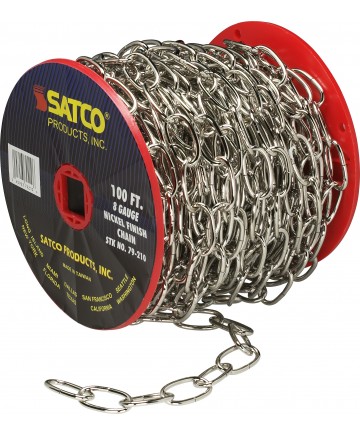 Satco 79/210 Satco 79-210 Nickel Finish 8 Gauge Chain