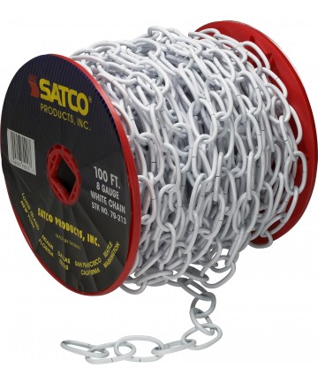 Satco 79/213 Satco 79-213 White Finish 8 Gauge Chain