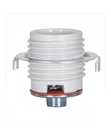 Satco 80/1073 Satco Keyless Threaded Porcelain with Cap & Ring