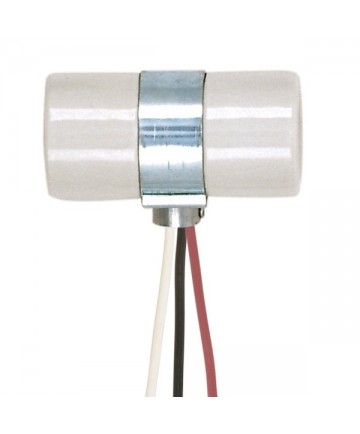 Satco 80/1081 Twin 2 Circuit Medium Base Porcelain Socket 24" Leads